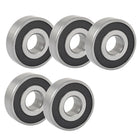 5PCS Carbon Steel 47mm x 17mm x 14mm Deep Groove Ball Bearing 6303RS