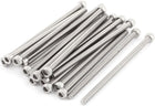 M5x100mm Thread 304 Stainless Steel Hex Socket Head Cap Screw Bolt DIN912 20pcs