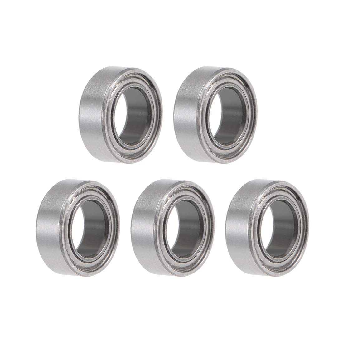 SMR74ZZ Deep Groove Ball Bearings 4mm x 7mm x 2.5mm Double Shielded Stainless Steel 5pcs