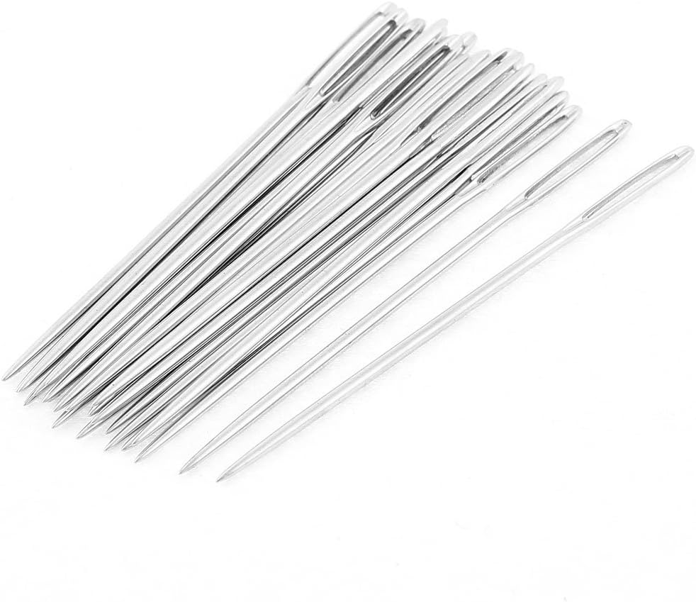 LinkMejor Metal Sewing Machine Knitters Hand Embroidery Threading Needles 23 Pcs