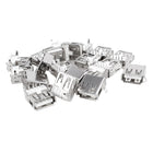 20 Pcs USB Female Type A 4-Pin DIP Right Angle Jack Socket Connector