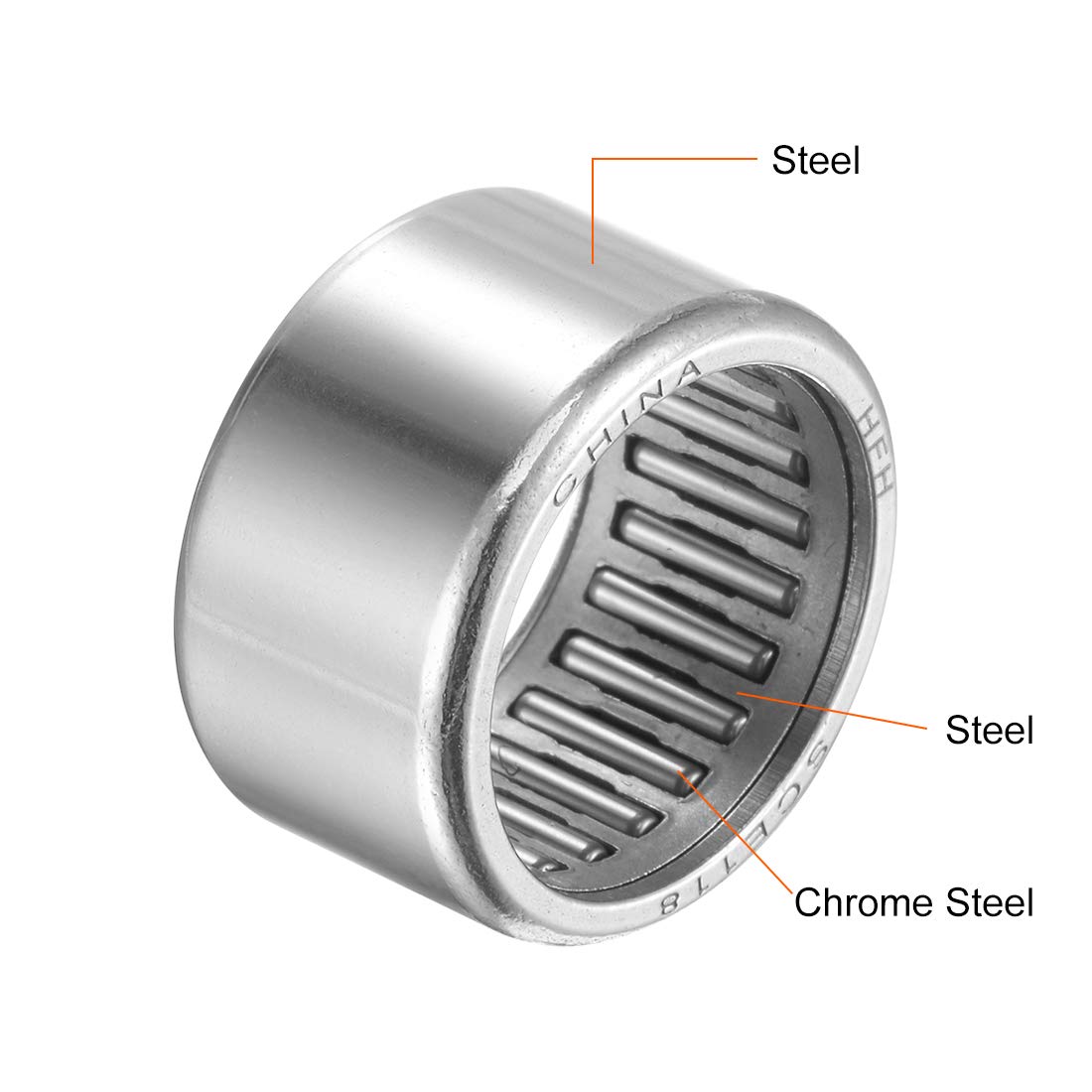 SCE99 Rulli a sfera a ago, Tazza Trazione Aperta, 9/16" Diametro Apertura 3/4" OD 9/16" Larghezza 2pz