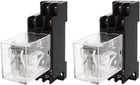 2PCS JQX-13F DC12V Coil DPDT 8Pin Power Electromagnetic Relay w Socket