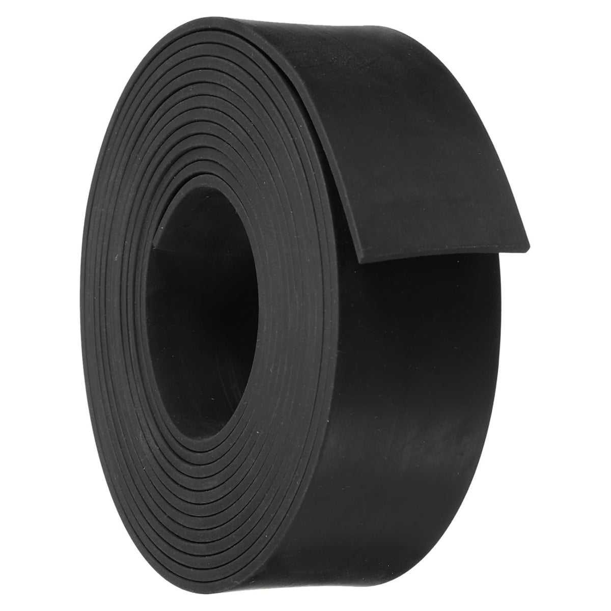 Neoprene Rubber Sheet Rolls 5/64" T x 1.2" W x 8'L Solid Rubber Seal Strip for DIY Gasket, Crafts, Pads, Seals, Protection