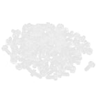 M3 x 6mm Plastic Phillips Cross Head Machine Screws Clear 100pcs