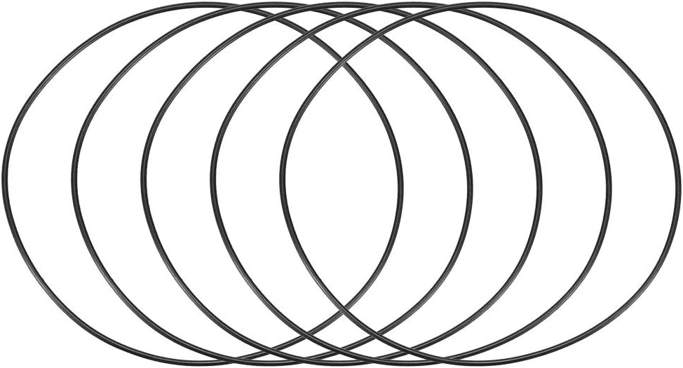 Nitrile Rubber O-Rings, 120mm OD 116mm ID 2mm Width, Metric Sealing Gasket, Pack of 5