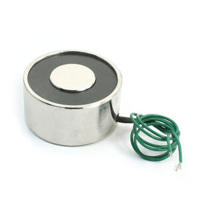 a14032200ux0078 2 Wired Eelectric Electromagnet Solenoid Lift Holding, 8W, DC 12V, 55 lb.