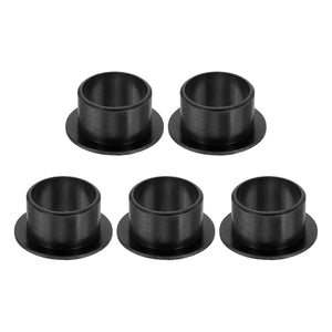 5Pcs Flanged Sleeve Bearing, Plastic Bushing ID 14mm x OD 16mm x Length 10mm POM Bushing, Black