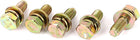 M8x20mm 8.8 Grade Yellow Zinc Plated Hex Head Bolt 5pcs w Washer