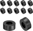12pcs Rubber Spacers 25mm OD, 12mm ID, 10mm Height Round Anti Vibration Spacer Rubber Bushing Grommets Thick Rubber Washers for Home Car Accessories