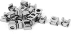 M4 x 0.7mm Pitch 304 Stainless Steel Metal Cage Nuts Silver Tone 20 Pcs