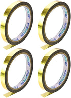 LinkMejor 4 Roll 1/2-inch Wide 30Yard Gold Tone Floral Tape Flower Adhesives Floral Arrangement Kits