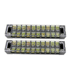 LinkMejor a10091500ux0009 2 Piece Cover Screw Terminal Strip 600V 15A Barrier Block, 10 Position