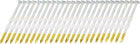 500Pcs 21 Degree 0.113" x 2-3/8" Framing Nails, Galvanized Carbon Steel Plastic Collated Nails for Furniture/Constructions, Color Zinc