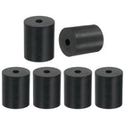 6 Pcs Multi Purpose Rubber Spacer, 0.4" OD x 1.6" ID x 2" Thickness Anti-Vibration Isolation Rubber Bushings Grommets Spacers Washers for Home Cars Boat Accessories (Black)