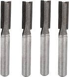 1/4" Shank 5/16" Cutting Dia Double Flutes Straight Router Bit 4pcs