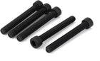 M10 x 80mm Carbon Steel Full Threaded Hexagon Socket Cap Head Screws Bolts 5pcs