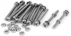M4 x 40mm 304 Stainless Steel Phillips Pan Head Screws Nuts w Washers 15 Sets