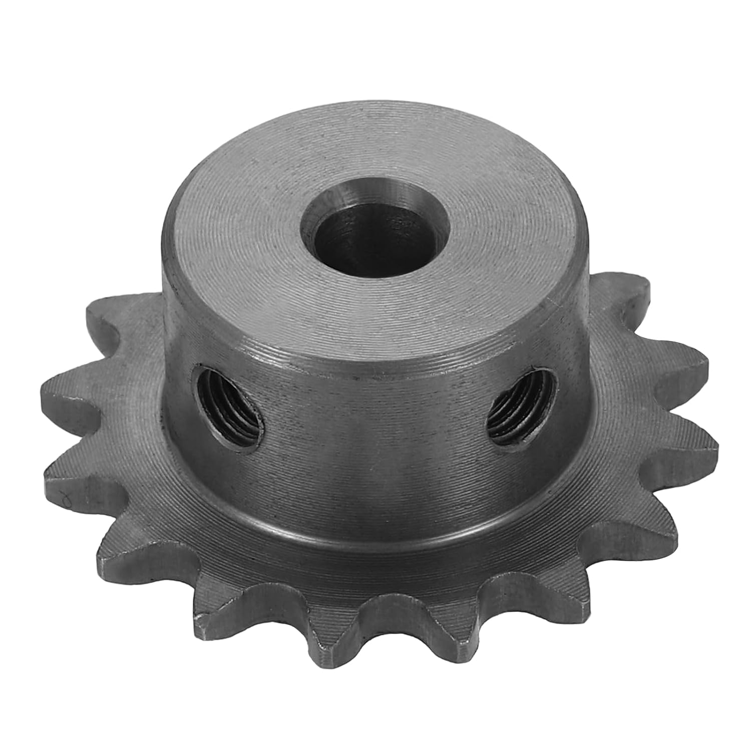 #25 Chain Roller Sprocket 10mm Bore 31.5mm OD, 14 Tooth C45 Carbon Steel ANSI Chain NO.25 Roller Sprocket Round Hole Without Surface Finished for ISO 04C Chain