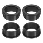 12 Pcs Cable Snap Bushing Grommet, 1" Mounting Dia Black Round Nylon Snap in Cable Grommet Protector, Plastic Cable Hole Grommets for Wiring