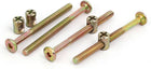 M6x80mm 57mm Long Thread Hex Socket Pan Head Screws Bolts Barrel Nuts 4 Sets