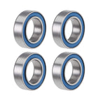 MR106-2RS Deep Groove Ball Bearings 6mm Inner Dia 10mm OD 3mm Bore Double Sealed Chrome Steel Blue Seal Z2 4pcs