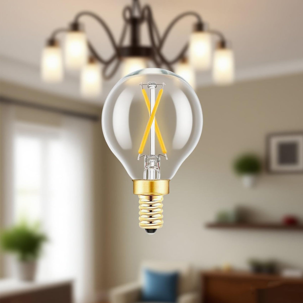LinkMejor E12 Globelampe LED 25 Watt Tilsvarende Runde Kandelaber Lyspærer