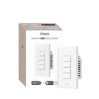 LinkMejor Commutatore Luce Smart H2 (2-in-1 Neutro, 4 Pulsanti, 3 Canali)