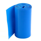 2Meters 85mm Width PVC Heat Shrink Wrap Tube Blue for 18650 Battery Pack