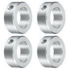 4pcs Set Screw Collars 1" Bore, Aluminum Shaft Collars, 1-5/8" OD and 5/8" Thickness, Set Screw Clamp Collar, Stop Collar for Linear Rod Shaft Guide