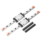 2pcs MGN7 150mm Linear Guide Rail with 2pcs MGN7H Sliding Carriage Block Bearing Steel and 2pcs Plastic Mini MGN12 Linear Guide for DIY 3D Printers and CNC Machine, Silver