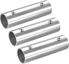 3Pcs Straight Pipe Fitting Connector, 304 Stainless Steel 2-Way Hand Rail Tube Connector 100mm Length, for 1"(25mm) OD Handrail Railing