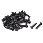 a16011300ux0816 M6x30mm Button Head Hex Socket Cap Screw Bolt Black (Pack of 50)