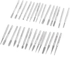 30 in 1 3mm Dia Shank Diamond Point Grinding Drill Bits w Case