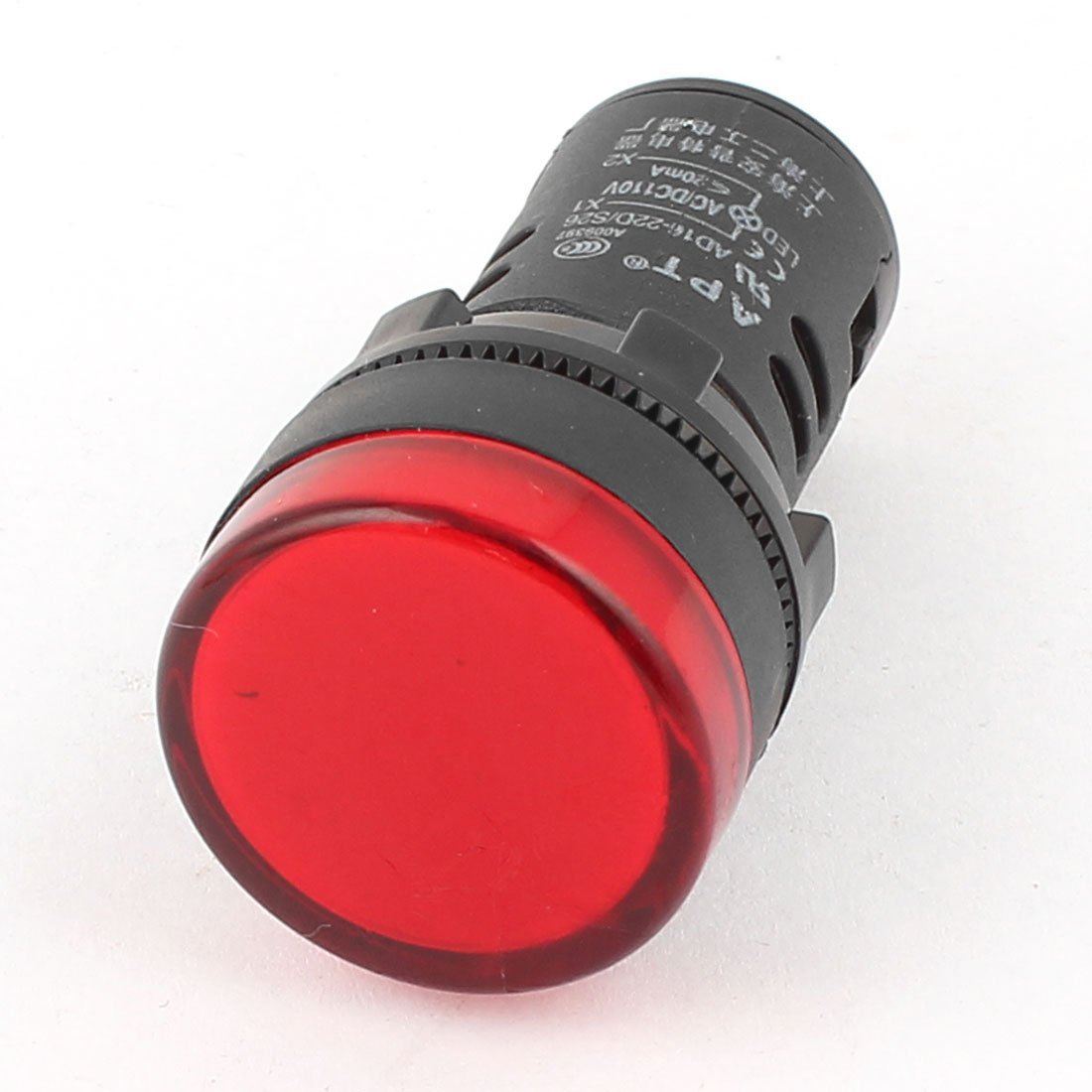AC/DC110V 20mA Energy Saving Red LED Indicator Pilot Signal Light Lamp