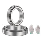 2 Set 32910 Tapered Roller Bearing Cone and Cup Set, 50mm Bore x 72mm OD x 15mm Width Bearing Steel Wheel Bearings Set with Gloves