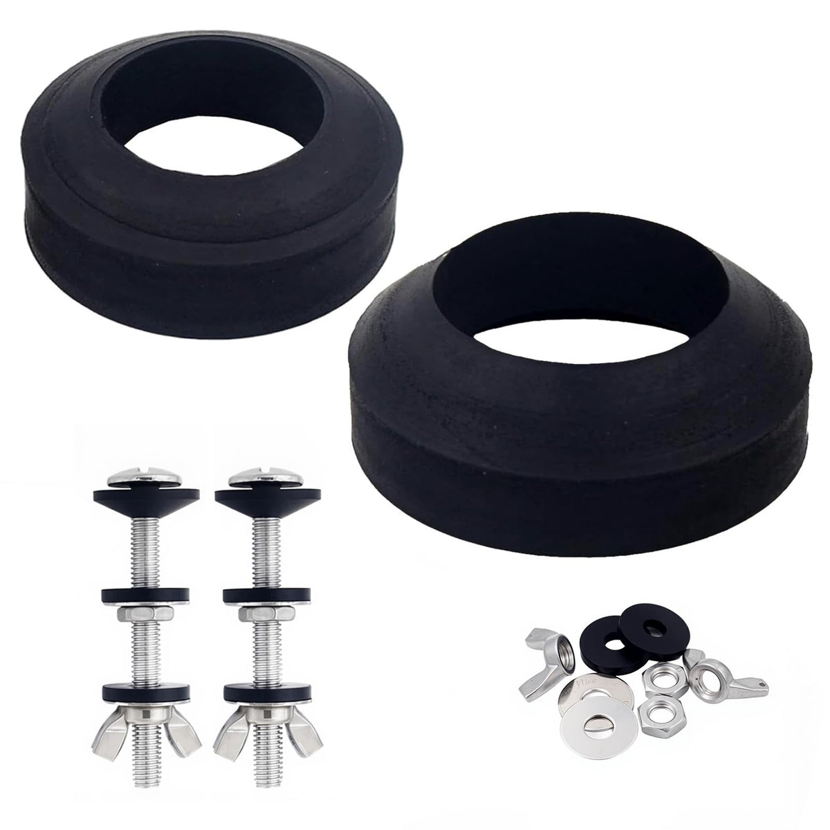 Universal Toilet Tank Bolts & Rubber Gaskets