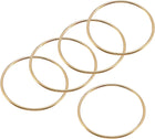 LinkMejor 70mm(2.76") OD Metal O Ring Non-Welded Craft Hoops for DIY Gold Tone 5pcs