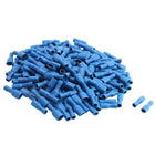 Plastic Insulated Female Spade Crimp Terminal with 200 Piece, 16-14 AWG, 15 Amp, Blue