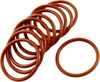 Silicone O-Ring, 40mm OD, 34mm ID, 3mm Width, VMQ Seal Rings Gasket, Red, Pack of 10