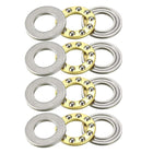 F10-18M Thrust Ball Bearings 10mm x 18mm x 5.5mm Chrome Steel Single Direction 4pcs