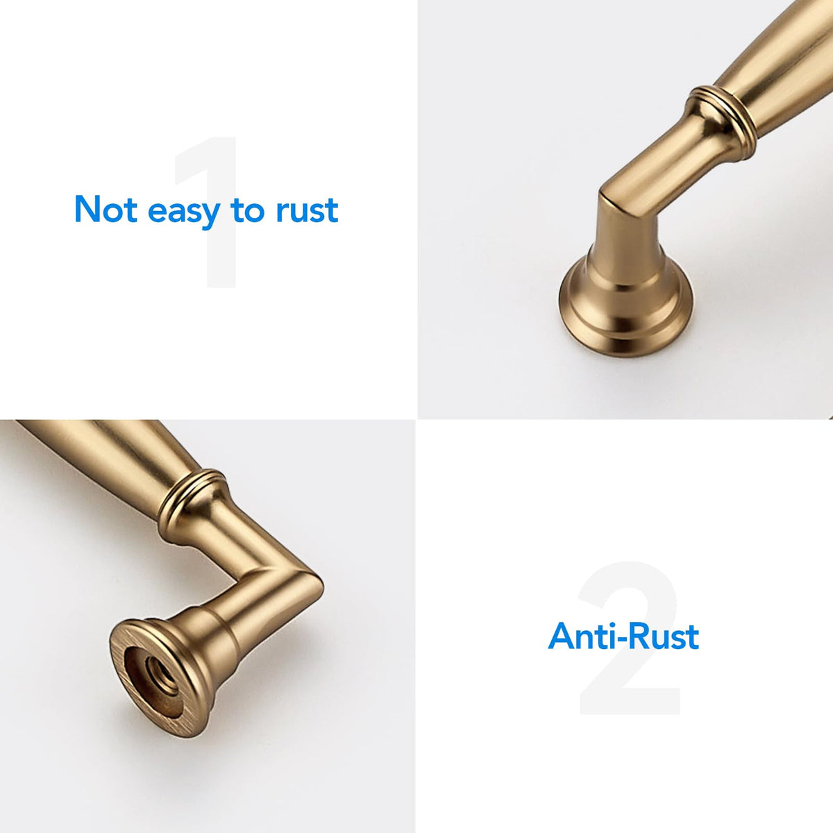 LinkMejor Champagne Bruin Kastgrepen 5 Inch Trekken 10 Pack