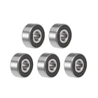 1603-2RS Deep Groove Ball Bearings Z2 5/16 x 7/8 x 11/32inch Double Sealed Chrome Steel 5pcs