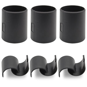 LinkMejor 1-1/2 Inch Wire Shelf Lock Clips, 6 Pasang (12 Buah)
