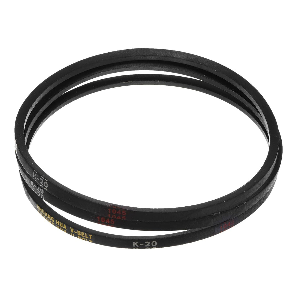 3pcs K20 Rubber V Belt, K Section V-Belt 20" Outside Circumference x 0.315" Width x 0.236" Thick, Industrial Power Transmission Belt