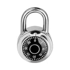 Combination Lock, LinkMejor Dial Combination Padlock, Pack of 1; Black