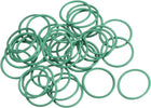 Fluorine Rubber O-Rings, 14mm OD 12mm ID 1mm Width FKM Seal Gasket for Machinery Plumbing, Green, Pack of 30