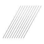 1.5mm x 200mm 304 Stainless Steel Solid Round Rod for DIY Craft - 10pcs