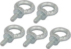 Lifting Eye Bolt 1/4" Male Thread C15 Carbon Steel for Hanging, Pack of 5