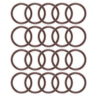 Fluorine Rubber O-Rings 15mm OD 12mm ID 1.5mm Width, Metric FKM Sealing Gasket, Pack of 20